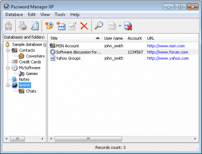 Password Manager XP from CP Lab